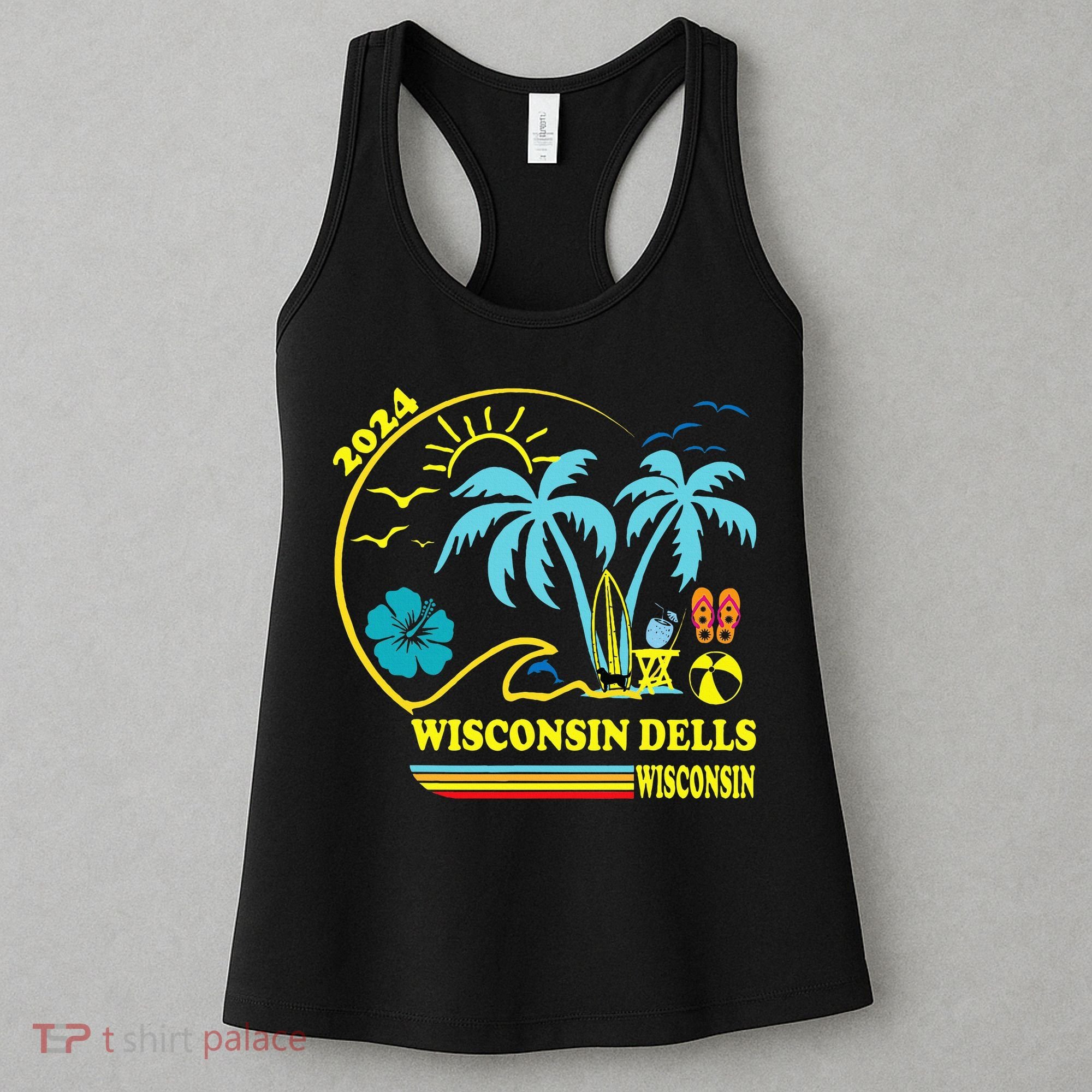 Wisconsin Dells 2024 Family Trip Friends Group Vacation Women's Tank Top