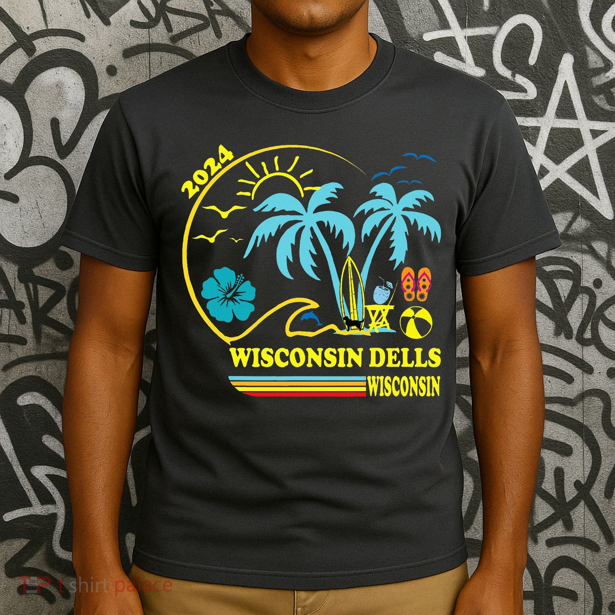 Wisconsin Dells 2024 Family Trip Friends Group Vacation T-Shirt