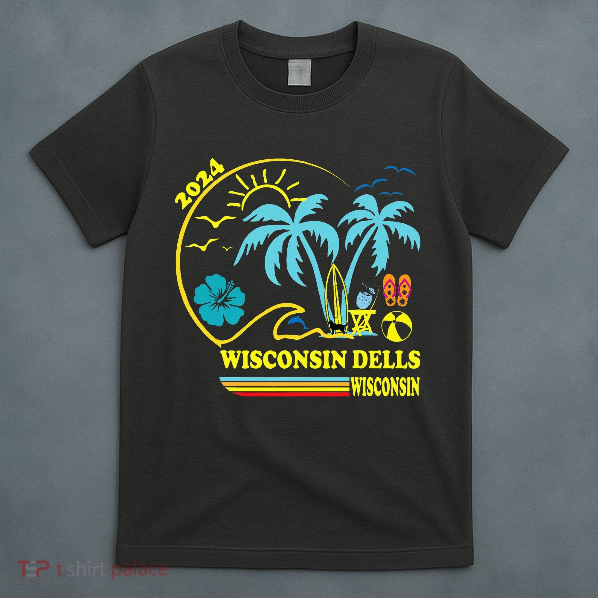 Wisconsin Dells 2024 Family Trip Friends Group Vacation T-Shirt