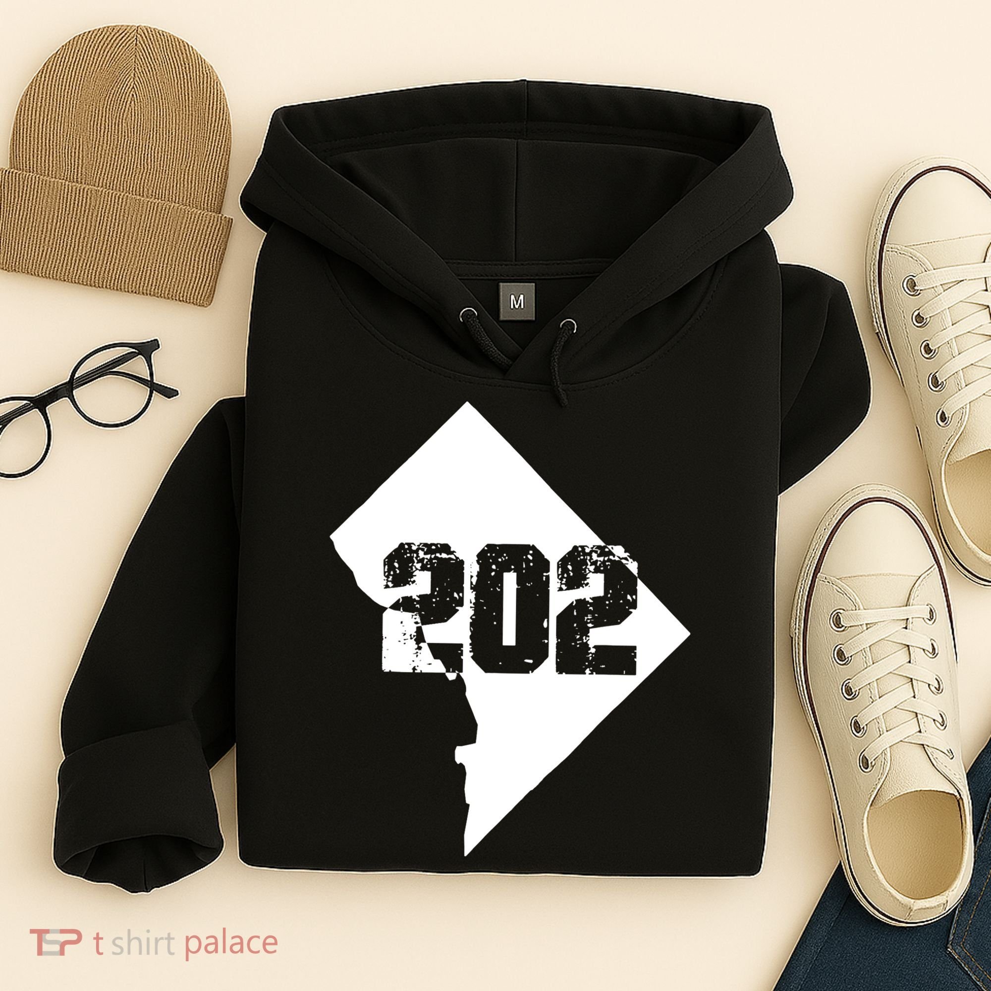 Washington, DC 202 Area Code TShirt Hoodie