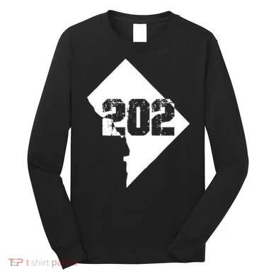 Washington, DC 202 Area Code TShirt Long Sleeve Shirt