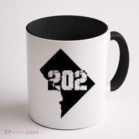 Washington, DC 202 Area Code TShirt Coffee Mug thumb 1