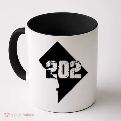 Washington, DC 202 Area Code TShirt Coffee Mug