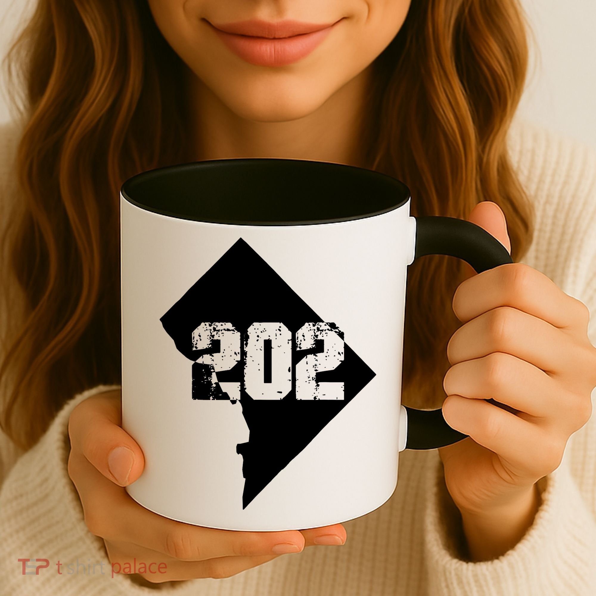 Washington, DC 202 Area Code TShirt Coffee Mug