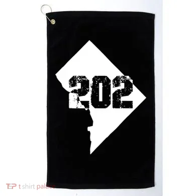 Washington, DC 202 Area Code TShirt Golf Towel