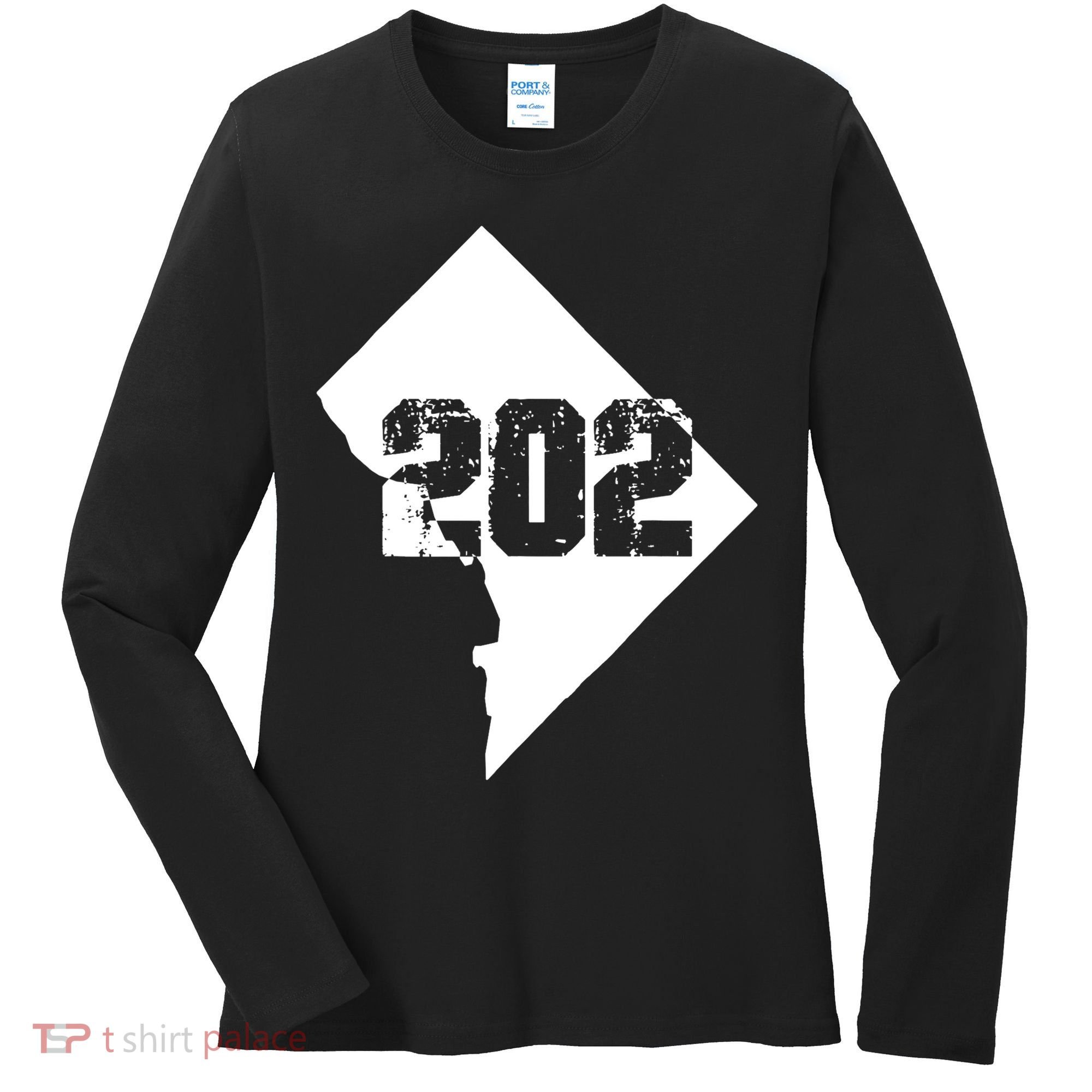 Washington, DC 202 Area Code TShirt Women's Long Sleeve Shirt