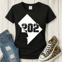 Washington, DC 202 Area Code TShirt Women's T-Shirt thumb 3