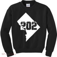 Washington, DC 202 Area Code TShirt Kids Sweatshirt thumb 0