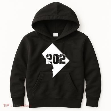 Washington, DC 202 Area Code TShirt Kids Hoodie