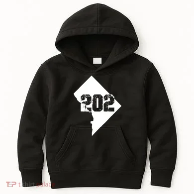 Washington, DC 202 Area Code TShirt Kids Hoodie