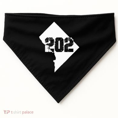 Washington Dc 202 Area Code USA-Made Doggie Bandana
