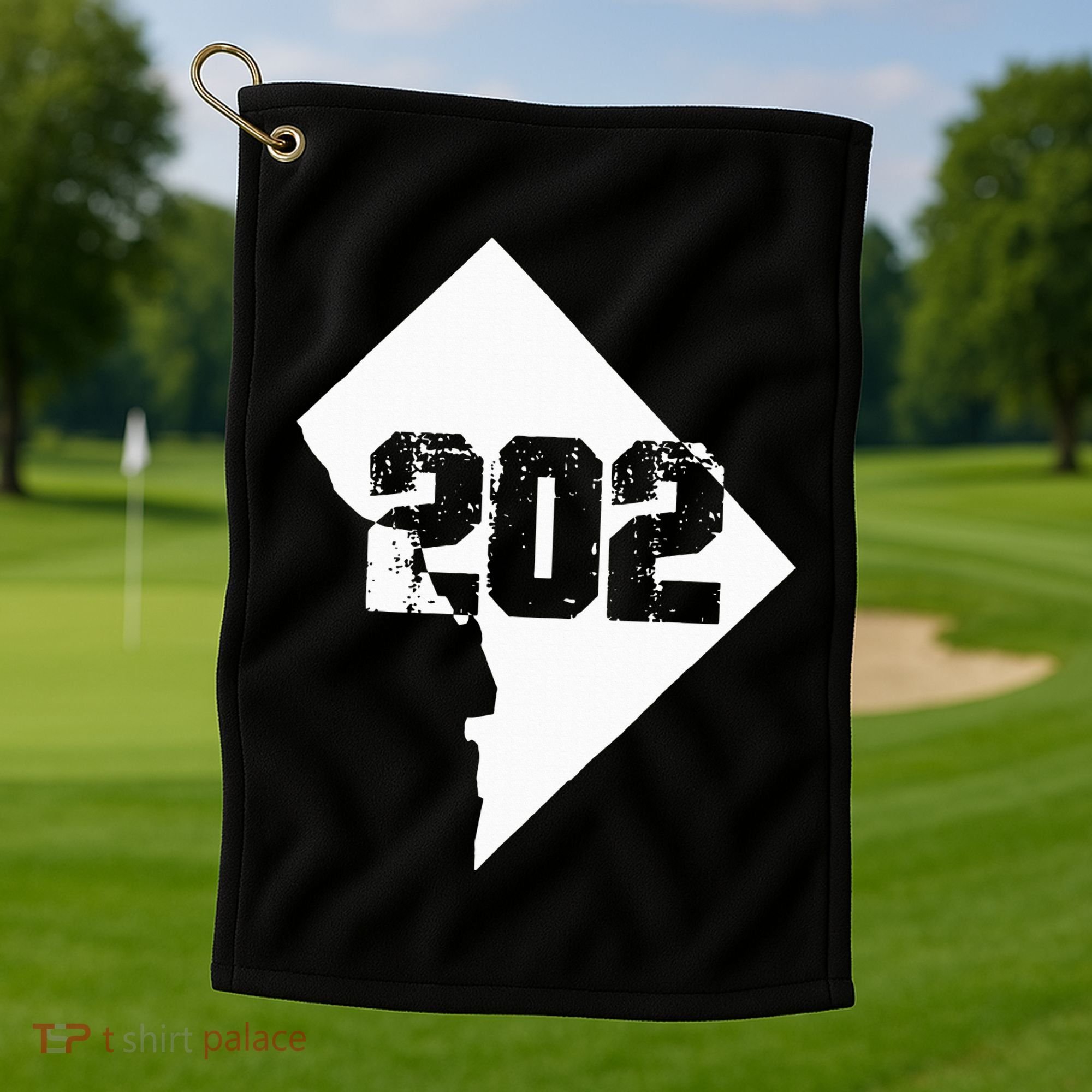 Washington Dc 202 Area Code Golf Towel