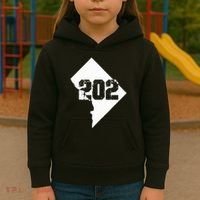 Washington Dc 202 Area Code Kids Hoodie thumb 3