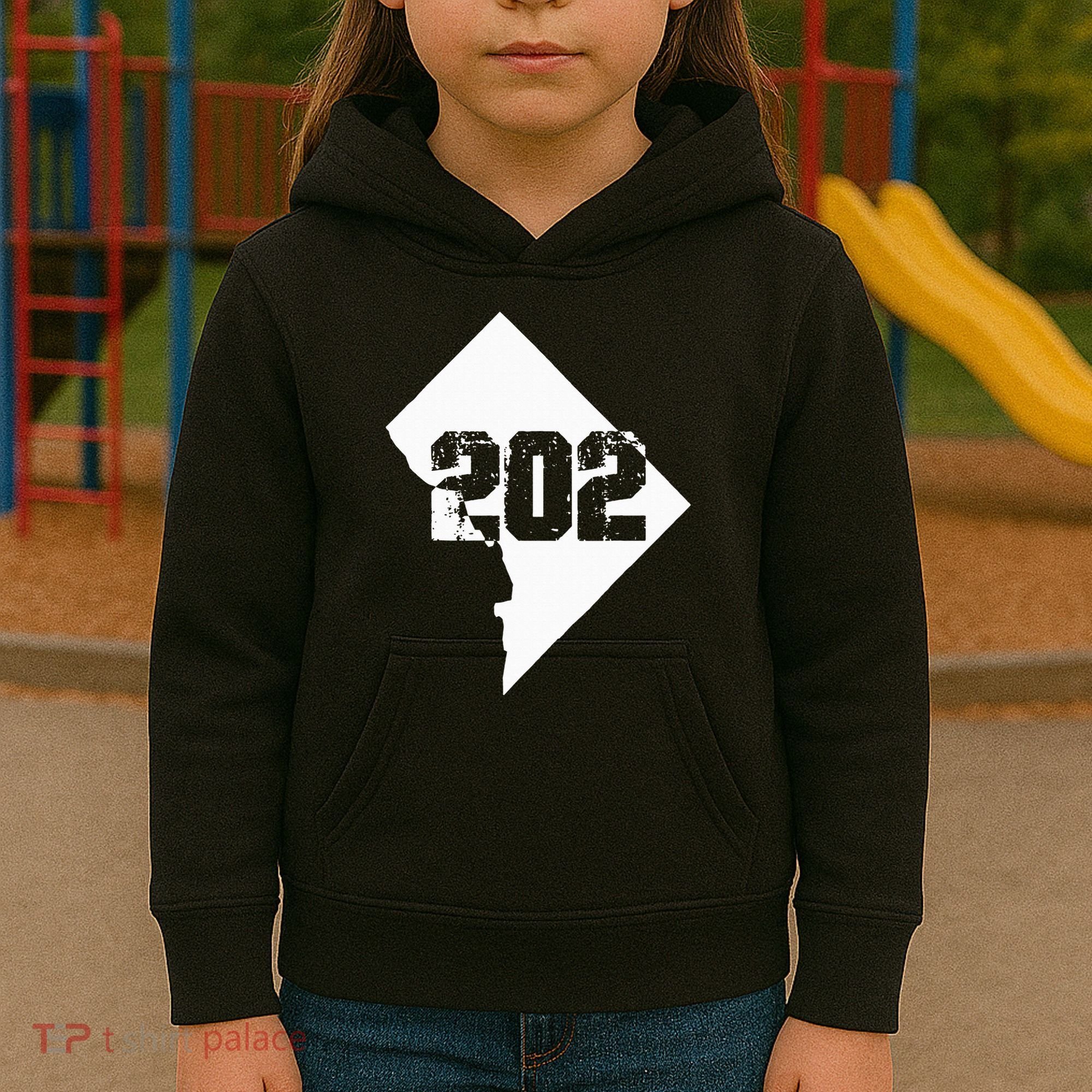 Washington Dc 202 Area Code Kids Hoodie