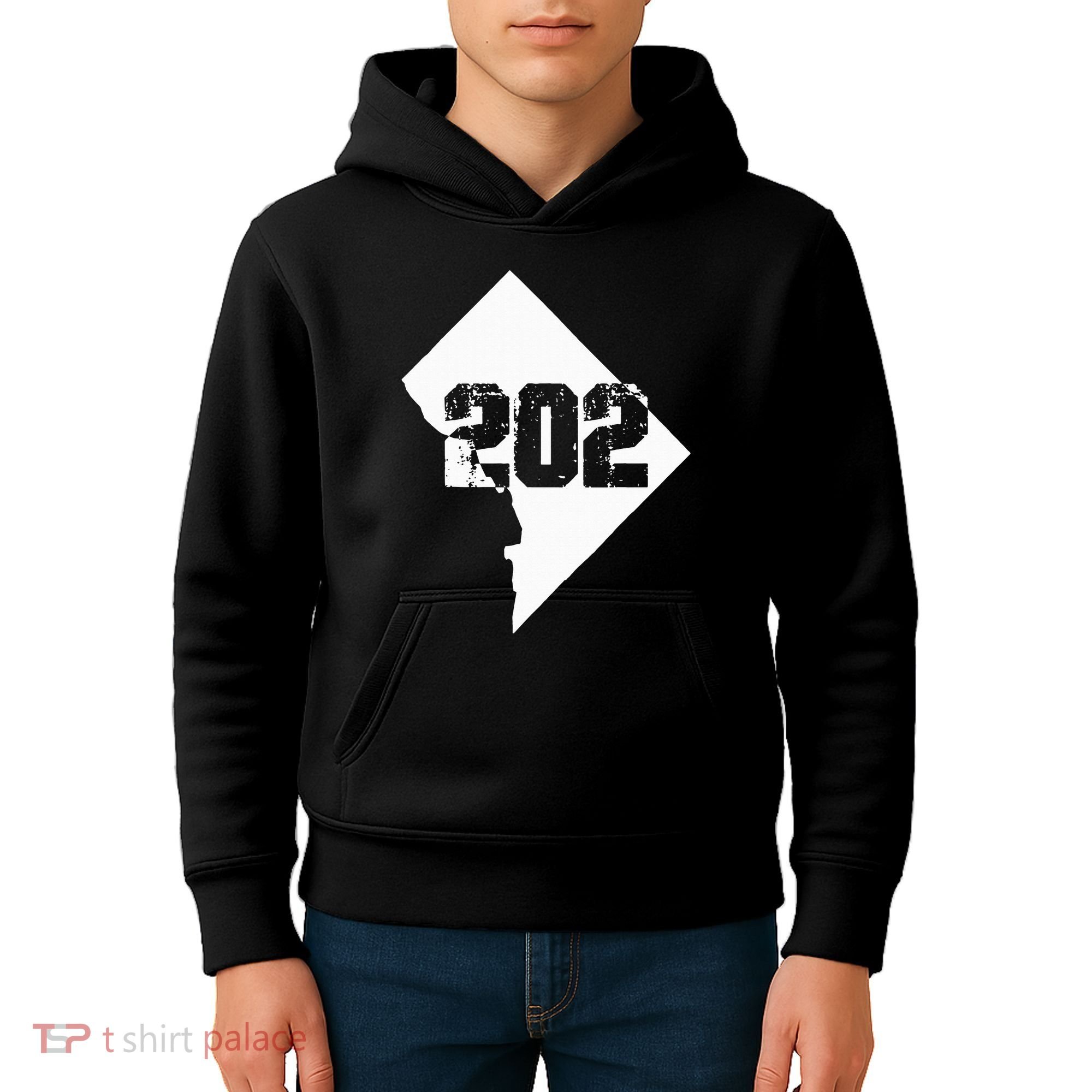 Washington Dc 202 Area Code Kids Hoodie
