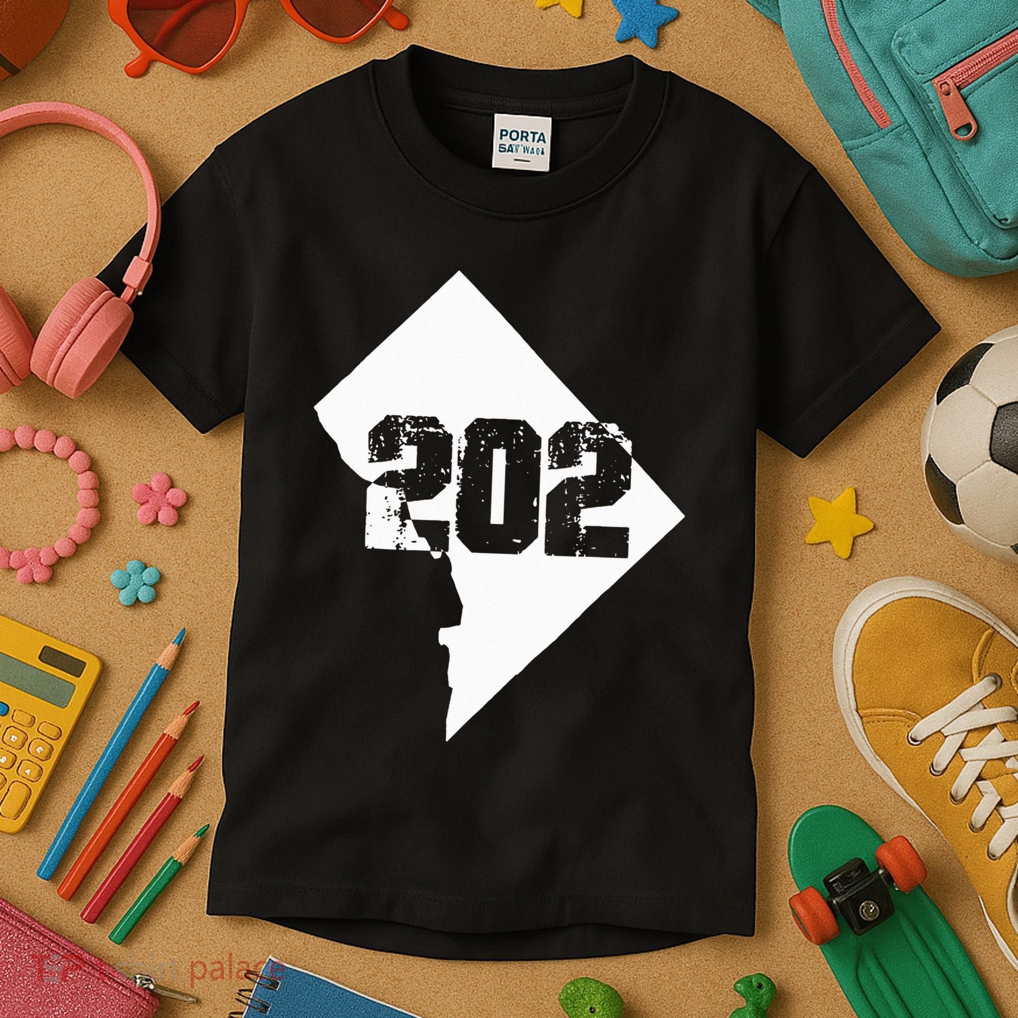 Washington Dc 202 Area Code Kids T-Shirt