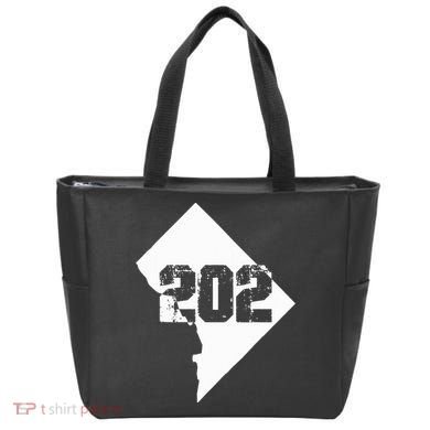 Washington Dc 202 Area Code Tote Bag