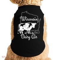 Wisconsin Dairy Air Humor Parody Clothing Doggie Tank thumb 0