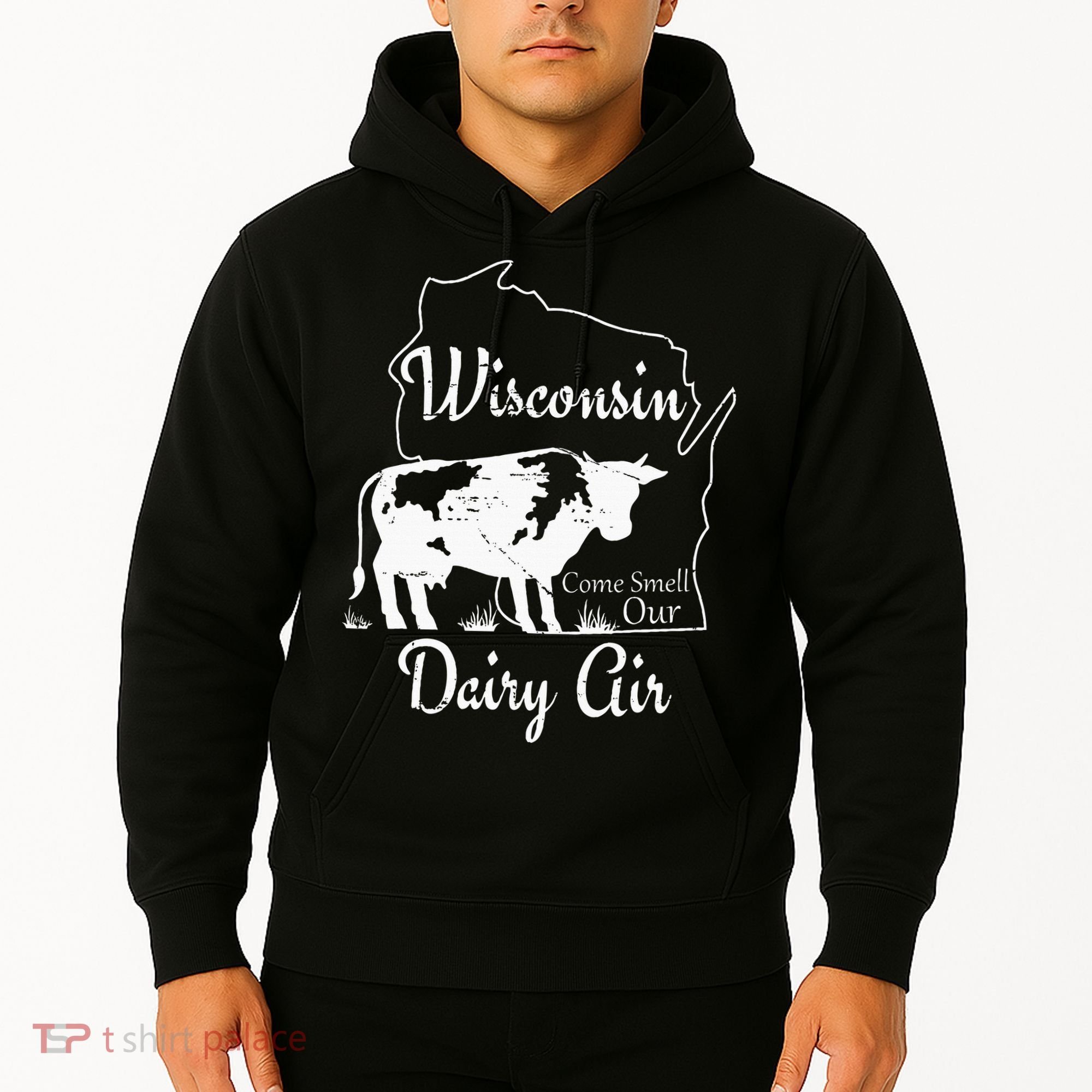 Wisconsin Dairy Air Humor Parody Clothing Hoodie