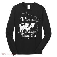 Wisconsin Dairy Air Humor Parody Clothing Long Sleeve Shirt thumb 0
