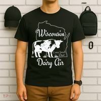 Wisconsin Dairy Air Humor Parody Clothing T-Shirt thumb 6