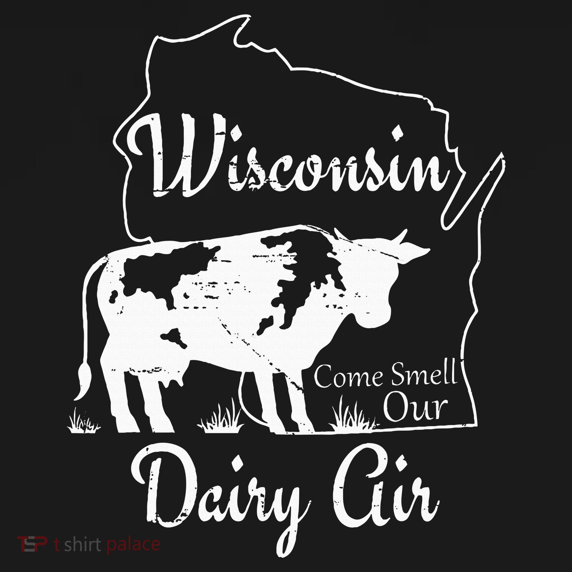 Wisconsin Dairy Air Humor Parody Clothing T-Shirt