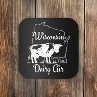 Wisconsin Dairy Air Humor Parody Clothing Coaster thumb 0