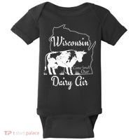 Wisconsin Dairy Air Humor Parody Clothing Baby Bodysuit thumb 0