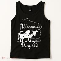 Wisconsin Dairy Air Humor Parody Clothing Tank Top thumb 2