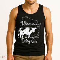 Wisconsin Dairy Air Humor Parody Clothing Tank Top thumb 3