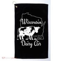 Wisconsin Dairy Air Humor Parody Clothing Golf Towel thumb 0
