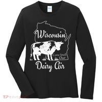 Wisconsin Dairy Air Humor Parody Clothing Women's Long Sleeve Shirt thumb 0