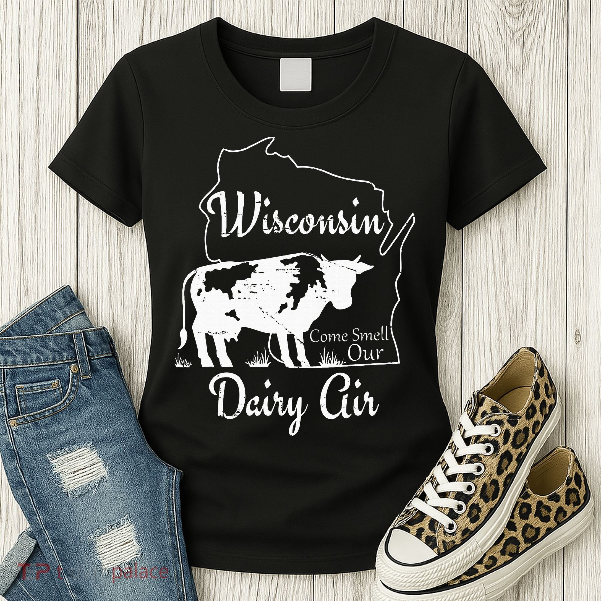 Wisconsin Dairy Air Humor Parody Clothing Women's T-Shirt