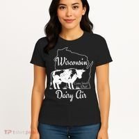 Wisconsin Dairy Air Humor Parody Clothing Women's T-Shirt thumb 4