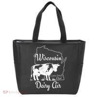 Wisconsin Dairy Air Humor Parody Clothing Tote Bag thumb 0