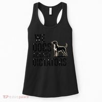 We Dogs Against Dictators Subtle Anti Trump Resist  Protest Women's Tank Top thumb 0