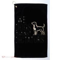 We Dogs Against Dictators Subtle Anti Trump Resist  Protest Golf Towel thumb 0