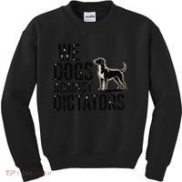 We Dogs Against Dictators Subtle Anti Trump Resist  Protest Kids Sweatshirt thumb 0