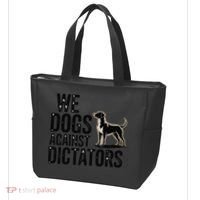 We Dogs Against Dictators Subtle Anti Trump Resist  Protest Tote Bag thumb 3
