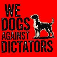 We Dogs Against Dictators Subtle Anti Trump Resist  Protest Santa Hat thumb 1
