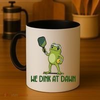 We Dink At Dawn Pickle Ball Coffee Mug thumb 4
