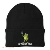 We Dink At Dawn Pickle Ball Beanie thumb 0
