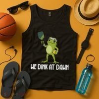 We Dink At Dawn Pickle Ball Tank Top thumb 4