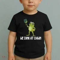 We Dink At Dawn Pickle Ball Toddler T-Shirt thumb 2