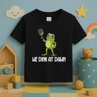We Dink At Dawn Pickle Ball Toddler T-Shirt thumb 3