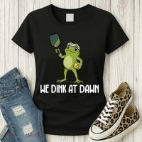 We Dink At Dawn Pickle Ball Women's T-Shirt thumb 3