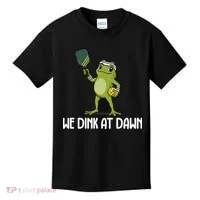 We Dink At Dawn Pickle Ball Kids T-Shirt thumb 0