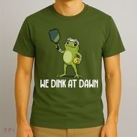 We Dink At Dawn Pickle Ball T-Shirt thumb 3