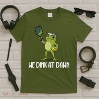 We Dink At Dawn Pickle Ball T-Shirt thumb 5