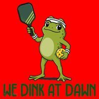 We Dink At Dawn Pickle Ball Santa Hat thumb 1